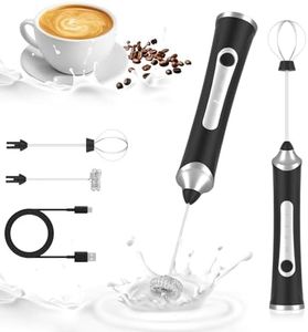 Bnonya Milk Frother, Handheld Coffee Frother Electric Whisk, 3 Gear Adjustable USB Rechargeable Drink Mixer and Blender with 2 Stainless Steel Whisks for Coffee,Milk Frothing,Matcha,and Protein Shakes