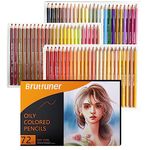 72 Count Skin Tone Oily Colored Pencils for Adult Coloring Books, Soft Core,Ideal for Drawing Blending Shading,Color Pencils Set Gift for Adults Kids Beginners