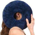ODOXIA Ear Piercing Pillow for Side Sleepers | Donut Pillow for Ear Piercing | Cushion with Hole for CNH Relief | Adjustable Filling for Comfort | Ring Doughnut Cushion | CNH Solution