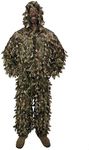 Arcturus 3D Realtree Edge Ghillie Suit - Over 1,000 Laser-Cut Leaves | Lightweight, Breathable Camouflage for Hunting, Paintball & Airsoft (Realtree Edge, M/L)