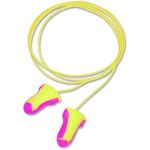 Honeywell Howard Leight LL30 Laser Lite Single-Use Corded Foam Earplugs, SNR 35, 100 pairs, Yellow