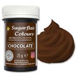 Sugarflair Spectral Chocolate Food Colouring Paste, Highly Concentrated Food Colouring for Buttercream, Sugar Paste, Royal Icing, Cake Mixes and More! Vibrant Colour Food Dye - 25g