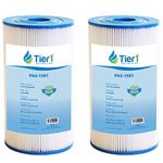 Tier1 Pool & Spa Filter Replacement for Watkins 31489, Filbur FC-3915, Unicel C-6330, PWK30, SD-00328 Pleated Spa Filters and for Hot Spring Pool & Spas - 2 Pack