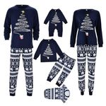 Christmas Family Pajamas Matching Sets Xmas Family Pajamas Matching Sets Long Sleeve Pjs Set Loungewear Sleepwear Family Pajamas Matching Sets Online Shopping Blue