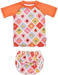 ALVA Baby Boy Swimsuit,Boy Swimwear,Reusable Swim Diaper with Matching Top