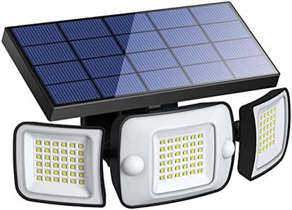 intelamp Solar Security Lights 6000mAh Battery Solar Lights Outdoor Garden Solar Lights Outdoor Solar Security Lights Outdoor Motion Sensor Outdoor Solar Lights for Garden Garage Yard