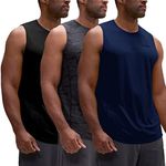 DEVOPS 3 Pack Men's Muscle Shirts S