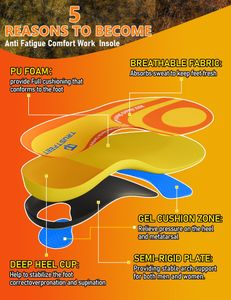 Trustfeet Orthotic Insoles – High Arch Support, Anti-Fatigue, L Size