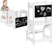 HOMCOM 2 in 1 Kids Kitchen Step Sto