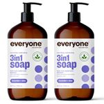 Everyone 3-In-1 Soap, Lavender plus Aloe, 32 oz, 2 Count