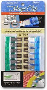 Taylor Seville Small Magic Clip Sewing and Quilting Clips 12-pc - Quilting Supplies and Notions - Sewing Accessories and Supplies