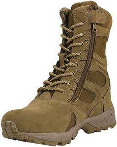 Rothco Forced Entry Deployment Boots with Side Zipper - 8 Inch, Ar 670-1 Coyote Brown, 10