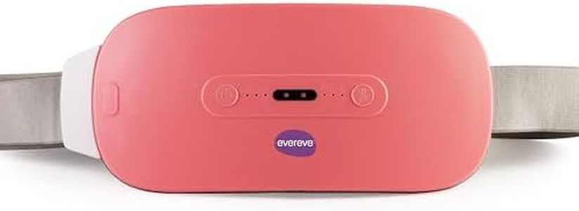 Evereve Electric Heating Pad and Menstrual Massager with Belt, 3 modes, 3 heating levels (45°,55° & 65°), long lasting battery life of upto 5 hours, USB powered, Portable, For Menstrual Pain Relief