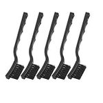 Sky-5 pieces / 3 x 0.5cm Three Row Plastic Handle Anti Static Brushes Black 5 Pcs for Mother Board/Pcb Cleaning Brush