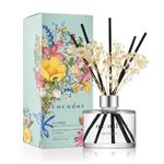 COCODOR Preserved Real Flower Reed Diffuser/April Breeze / 6.7oz(200ml) / 1 Pack/Reed Diffuser Set, Oil Diffuser & Reed Diffuser Sticks, Home Decor & Office Decor, Fragrance and Gifts