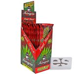 KingPin Pure Hemp Laid Back Flavored Wraps (Box of 25 Packs 4 Wraps Per Pack) with ES Scoop Card