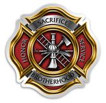 Collectible Firefighter Decals (4in,2pack), Share Your Appreciation and Support with Our Firefighter Pikes Stickers for Your Home, Car, Cases and More, Souvenir Gifts for Firefighter