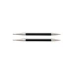 KnitPro KP41327 5 mm Karbonz Interchangeable Special Circular Needles, Black and Silver