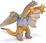 De-Lite Godzilla Monsters Classic King Ghidorah Mechanical 3 Head Dragon Vinyl Big Action Figure Collectible Model - 6 inch - Limited Edition