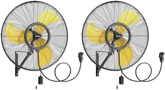9600 CFM 30" Outdoor Wall Mount Misting Fans with 2 Pack, High Velocity 3-Speed Waterproof Professional Oscillating Wall Fan, Heavy Duty Industrial Fan for Commercial, Garage, Warehouse, UL Listed