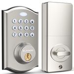 ELAMOR M19 Keyless Entry Door Lock - Smart Lock with Keypad, Auto-Locking Electronic Deadbolt Lock, Waterproof Security, Easy Installation for Front Door, Ideal for Home & Apartment's Entry Door Locks