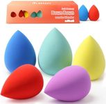 BEAKEY Makeup Sponge 5 Pcs Set, Latex-Free Boun Boun Beauty Sponge for Blending, Makeup Sponges for Foundation Liquid Cream and Powder. Blender for Enhanced Make Up Application, Halloween Makeup Tools