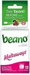 beano Strawberry Meltaways Gas Prevention | Bloating Relief | 15 Count | Packaging May Vary