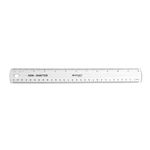 Westcott Non-Shatter Ruler, 12 Inch Length, Clear (13862)