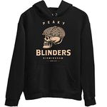 Filmy Vastra Men's and Women's 100% Luxury Cotton Peaky Blinders RED Right Hand Hoodie (Black_ Medium/40)