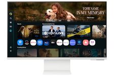 Samsung LS32FM801UUXXU 32" 4K Ultra HD HDR10 Smart Monitor with Speakers - 3840x2160, USB-C, HDMI, WiFi, Bluetooth, Smart Hub for TV streaming, Catch Up Apps and Gaming Hub