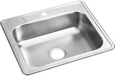 Elkay D125221 Dayton Single Bowl Top Mount Stainless Steel Sink, 25 x 22