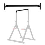 WATBKHE Power Tower Pull Up Dip Station Foldable, Pull Up Bar Station Adjustable, Multi-Function Home Gym, Strength Training Fitness Equipment (Black-only Straight bar)