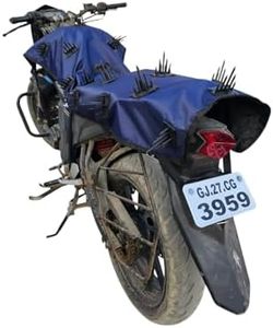 Universal Waterproof Bike/Motorcycle Seat Cover with Spikes, Anti-Dust UV-Resistant Protector for Motorcycle and Scooty, Blue