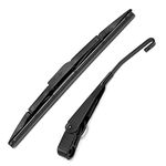 Rear Windshield Wiper Arm and Blade Set 76720-T0A-003 Back Wiper Arm and Blade Kit Replacement for Honda CR-V 2012-2016, for Toyota Highlander 2008-2013 / Prius V 2012-2015/RAV4 2006-2012