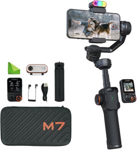 Hohem iSteady M7 3-Axis Smartphone Gimbal – AI Tracker, Remote, Fill Light