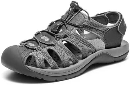DREAM PAIRS Men's 160912-M-NEW Adventurous Summer Outdoor Sandals,Size 7,BLACK/DARK/GREY,160912-M-NEW