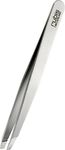 Rubis Switzerland Stainless Steel Silver/Metalic Slanted Tweezer (Swiss Made)