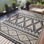 OLANLY Outdoor Rug Waterproof 8x10 