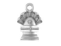 AKSHAT SAPPHIRE Sterling Silver (92.5% purity) God Shivling Pendant for Men Pure Silver Lord Shiva Linga Locket for Good Health & Wealth