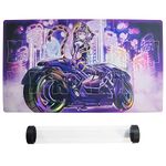 I:P Masquerena YGO Foil Playmat Holographic Mat Gaming Competition Pad Mat for TCG CCG Trading Card Game Mat + Playmat Tube