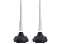 MASOOM NX Unblock Drain Cleaning Suction Plunger for Kitchen Sink, Toilet, Bathroom ( 2Pc, Rubber, Color May Vary) - Size : 11"x 4"