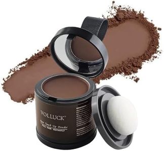 VOLLUCK Root Touch up Powder, Instant Hairline Powder for Thinning Areas and Gray Hair Coverage, Natural and Non-greasy Root Cover up for Women and Men (Hazel Brown, 0.35 Ounce)