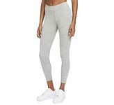 Nike CZ8532-063 W NSW ESSNTL LGGNG 7/8 LBR MR Leggings Womens dk Grey Heather/(White) L