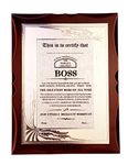 Boss Certificates