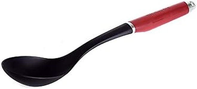 KitchenAid Cucchiaione da Cucina, Utensile Antigraffio e Resistente al Calore - Color Rosso Imperiale