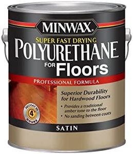1 gal Minwax 13022 Clear Super Fast‐Drying Polyurethane for Wood Floors Satin