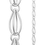 Rain Chains Direct Oval Loop Chain Made With Aluminum, 8.5 feet