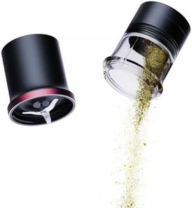Electric Grinder for Dried Buds & Spice with LED Display Timer & Adjustable Speed, Portable, Battery Powered, 4 Grams Large Capacity (Grey&Purple)