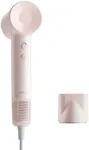 Laifen Hair Dryer SE Lite, Blow Dryer with Nozzle for Curly Hair, 200M Ionic Hair Dryer with 105,000 RPM Low Noise Brushless Motor for High-Speed Drying, for Travel & Home 2024 Upgraded (Pink)