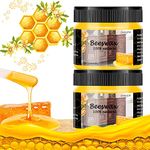 Beeswax Furniture Polish, Wood Seasoning Beeswax for Furniture CARGEN Wood Wax for Dining Table Floor Doors Chairs Cabinets to Protect and Care 2pcs Bee Wax Polish